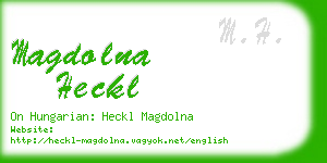 magdolna heckl business card